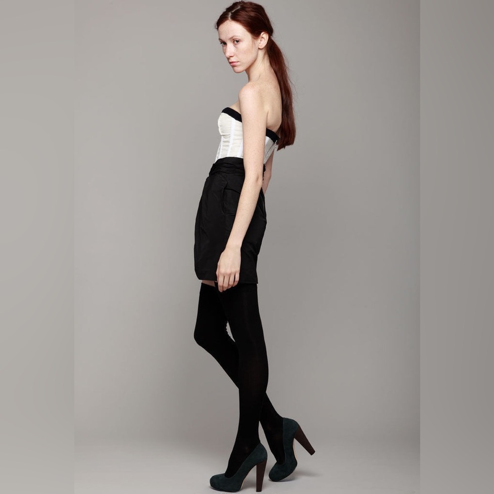 Carven Structured Taffeta Bustier Dress - Picture 3 of 17